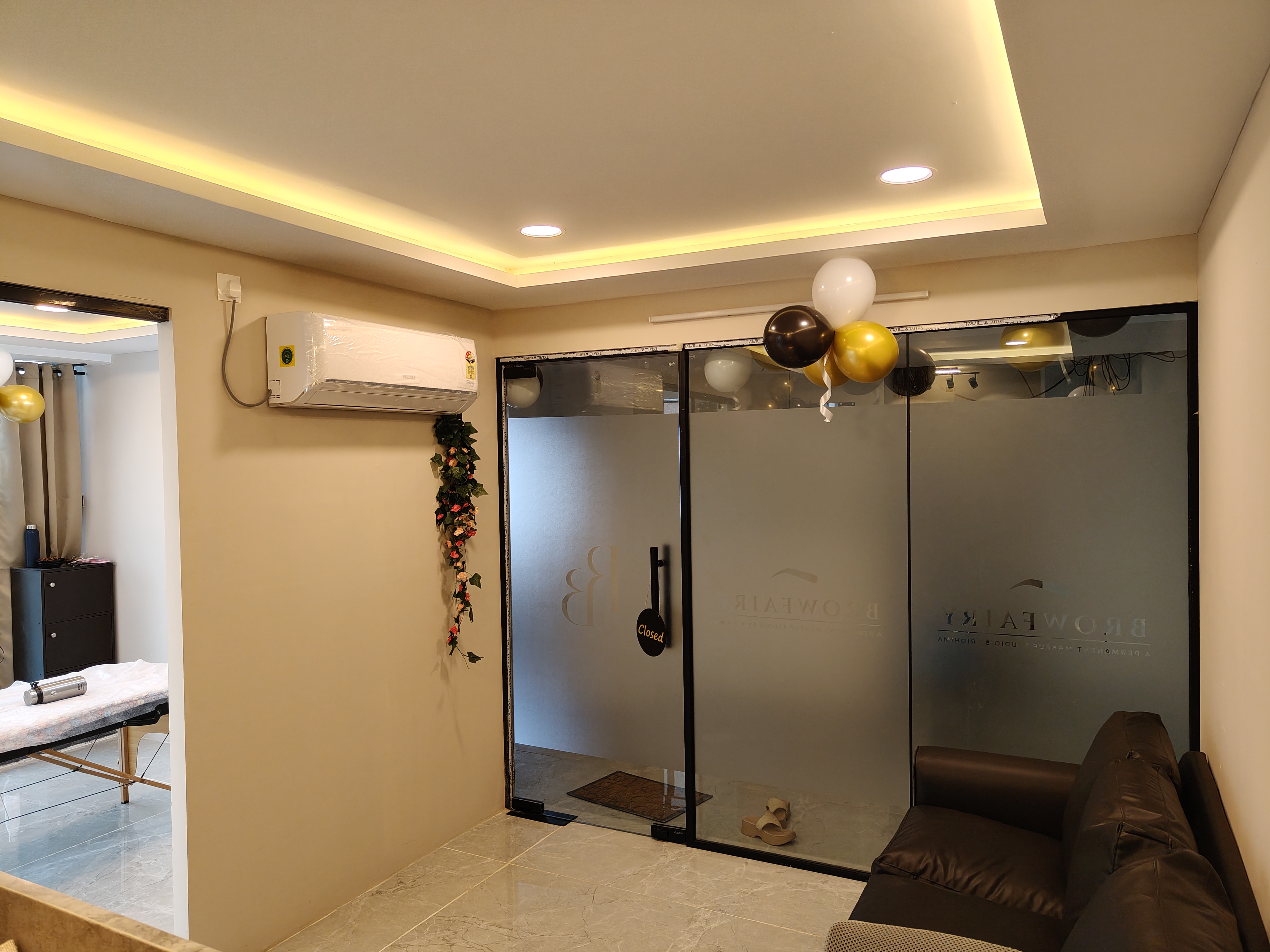 Browfairy studio entrance in Kondapur, Hyderabad